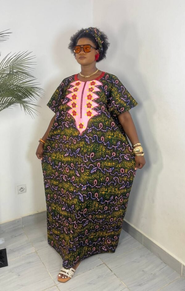 robe pagne wax violet