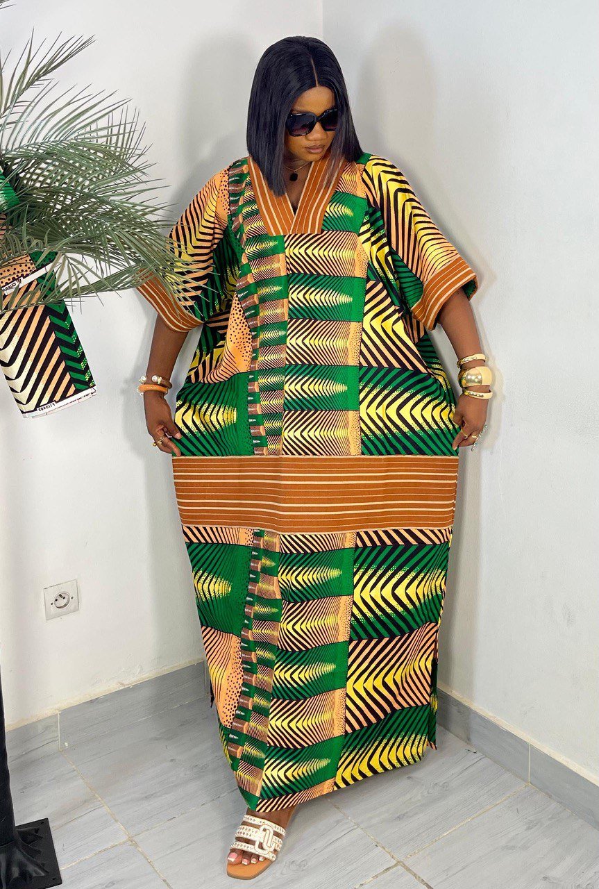 robe pagne wax chic femme moderne Abidjan Côte d’Ivoire